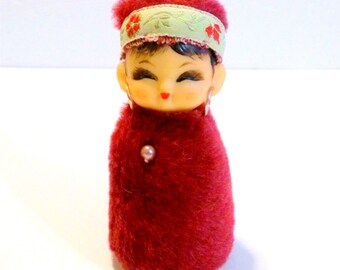 Vintage Mongolian Chinese Souvenir Doll
