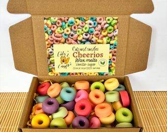 Wax Melts de CHEERIOS Aroma Vainilla-Azúcar Cera de Soja Natural Vegana Vela aromática para Quemador Aromaterapia Fragancia para el Hogar
