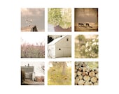 Farmhouse Home Decor Set, Rustic wall art decor, wall decor set of 9 photos, home decor set, fixer upper decor, farmhouse set, barn art
