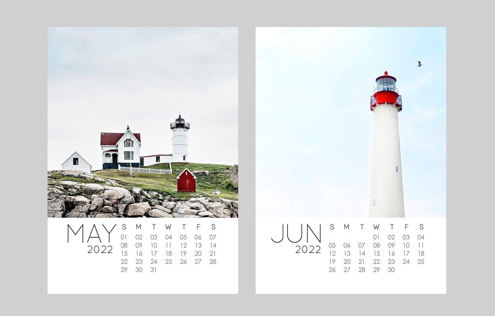 2022 Desk Beach Calendar 5x7 Beach Photography Art Calendar Etsy