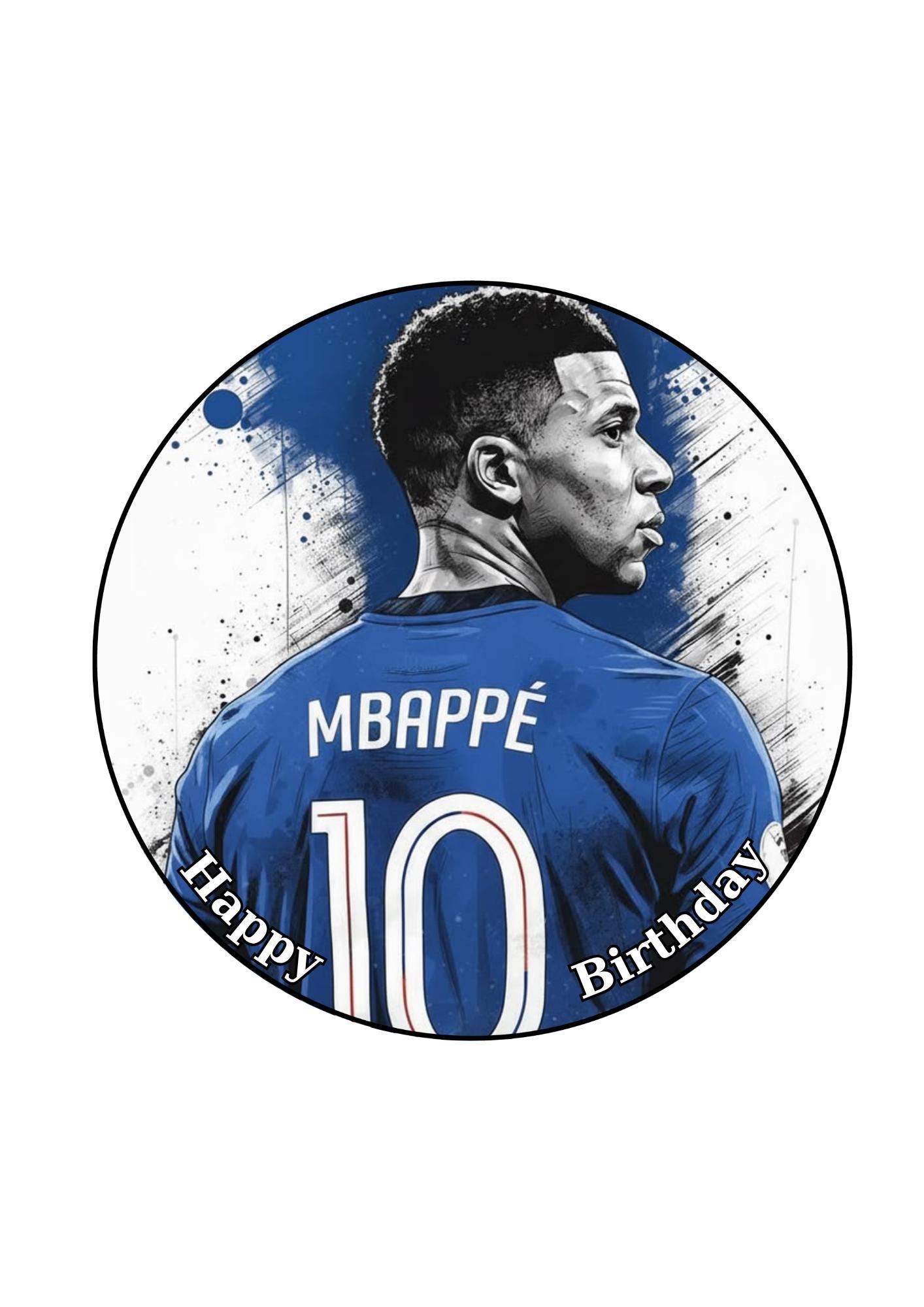 Personalized Mbappé Cake Topper, Edible Cupcake Decorations - Etsy