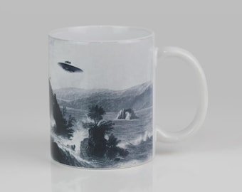 UFO Kunst Tasse - 'Nowhere to Hide'