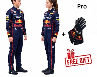 Kinder und Erwachsene Rennanzüge - F1-Fahrer - Formel-1-Rennfahrer - Passende Handschuhe, Hemden und Schuhe - Geburtstagsgeschenk - Fügen Sie Ihren Namen und Flagge hinzu.