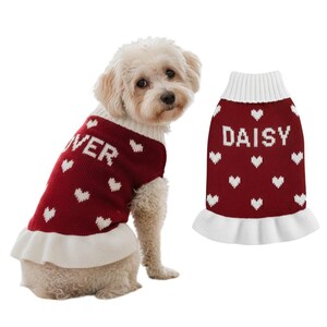 Custom Dog Sweater Dress, Soft Puppy Knitwear Clothes, Dog Gifts, Personalized Dog Shirt, Dog Lovers Gifts