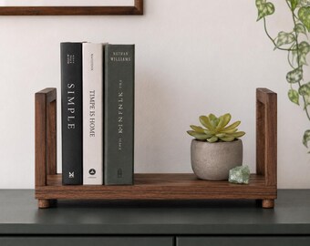 The Minimal Tabletop Book Holder – Woodworking Plans, DIY Wooden Book Organizer, Modern Book Stand PDF Digital Download