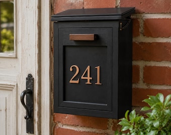 The Modern Wall Mounted Mailbox – Woodworking Plans, DIY Wooden Mailbox PDF Digital Download, Contemporary Outdoor Mailbox Build