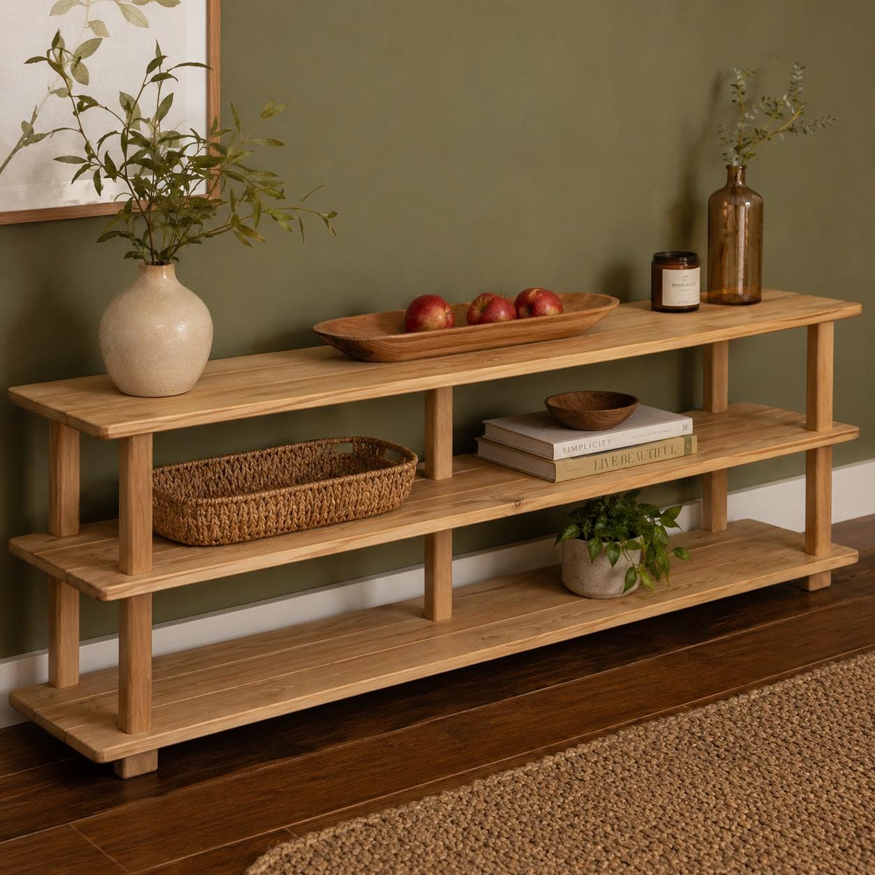 Modern Console Table Woodworking Plans PDF, DIY Sofa Table Plans ...