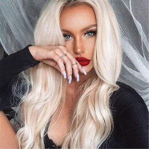 Pale Blonde Lace Front Wig