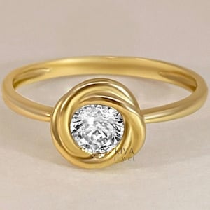 Round Cut 1.9CT Moissanite Ring, Plated Simple Solitaire Moissanite Ring, Wedding Engagement Ring, Anniversary Gifts, Personalised Jewelry