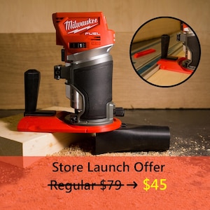 Ultimate Dust Collection Router Base Plate for Milwaukee – Track Saw Guide Compatible