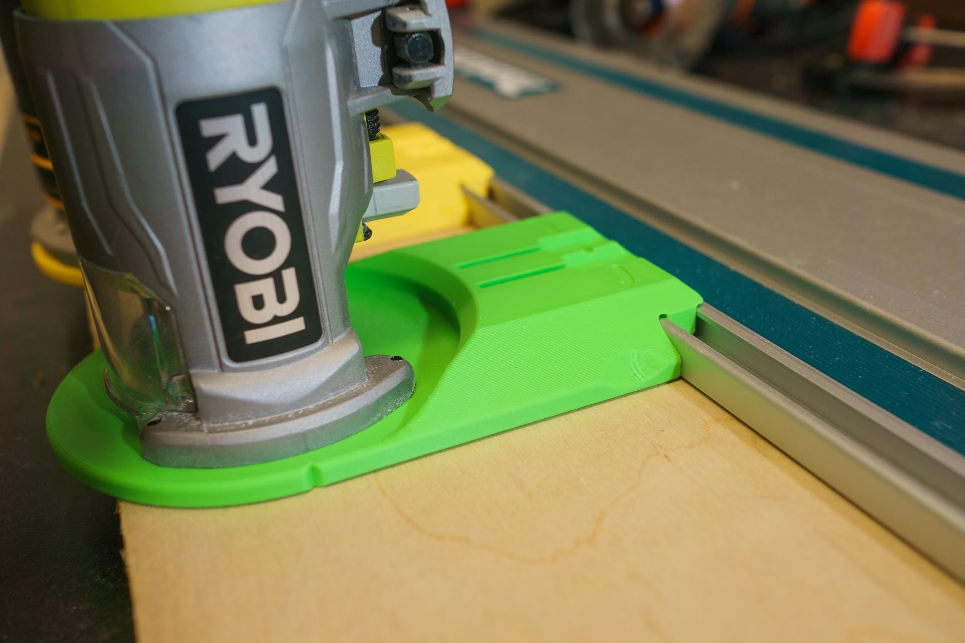 Ultimate Dust Collection Router Base Plate for Ryobi – Track Saw Guide ...