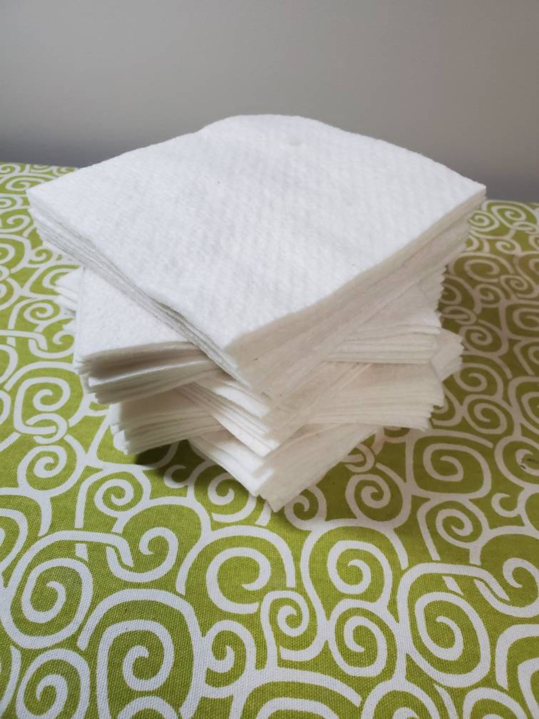 5 Precut Batting Squares 80/20 Blend Lot of Fifty 50 Etsy
