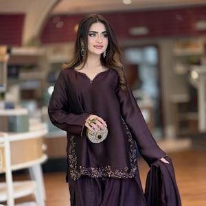 knee length dresses for ladies Jagmag (Three Piece)
