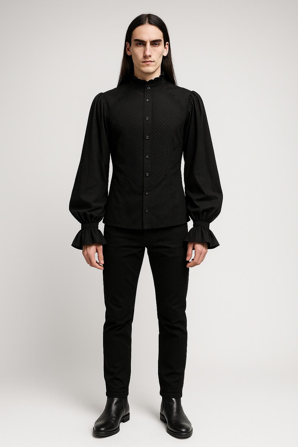 goth dress shirt Corporate Goth Shirt XXL