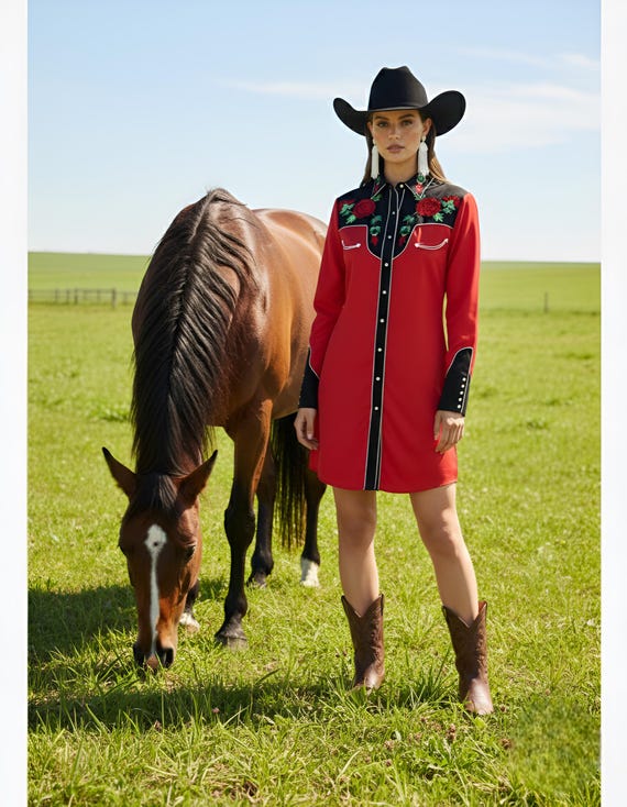 red and black western dress Washable Ladies Plain Black And Red Western Dress at Best Price in Surat