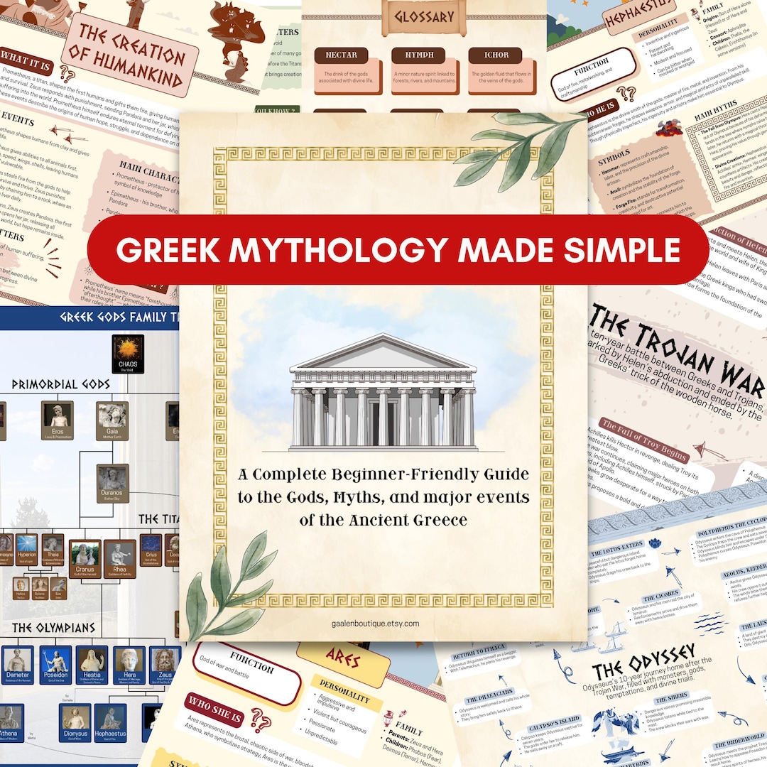 Policy Tree Guide.pdf Greek Mythology Learning Bundle – Guide, Myth Sheets, Olympian Gods ...