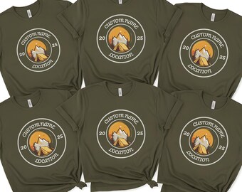 Custom Camp Shirt, Family Camping T-Shirt, Camp Crew Tee, Friends Group Gift, Outdoor Adventure Top, Camping Family Trip, Nature Lover Gift