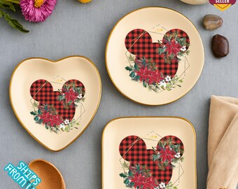 Personalized Trinket Dish, Mickey Dish, Custom Jewelry Dish, Ring Dish Personalized, Customized Gift, Heart Shaped Dish, Bridesmaid Gifts