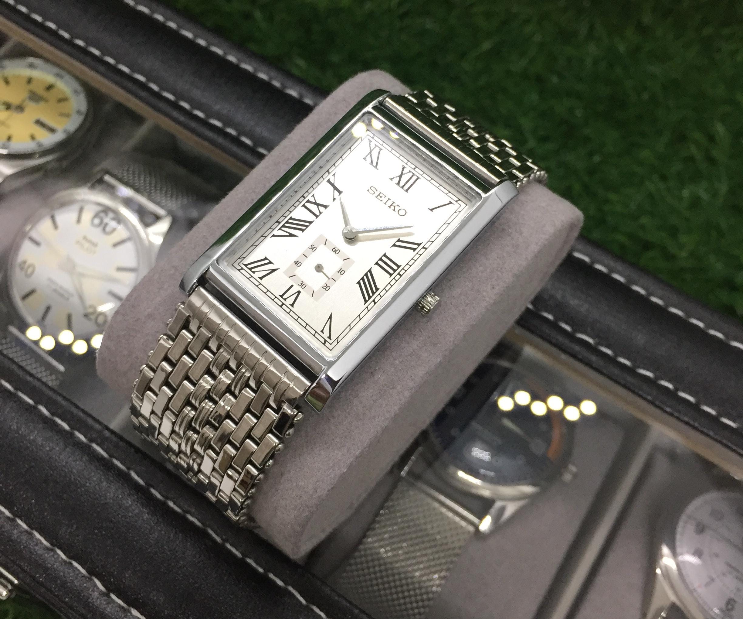 読*き様 SEIKO tank ヴィンテージ　美品 　クオーツ　レクタンギュラー Vintage Seiko Tank 80s Unique! - Etsy