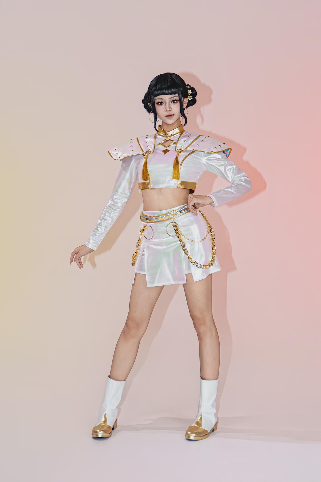 KPOP デーモンハンター ゾーイ コスプレ衣装 ホワイトステージ