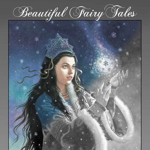 The Snow Princess: 24 Grayscale Coloring Pages for Adult Coloring, as  Downloadable PDF