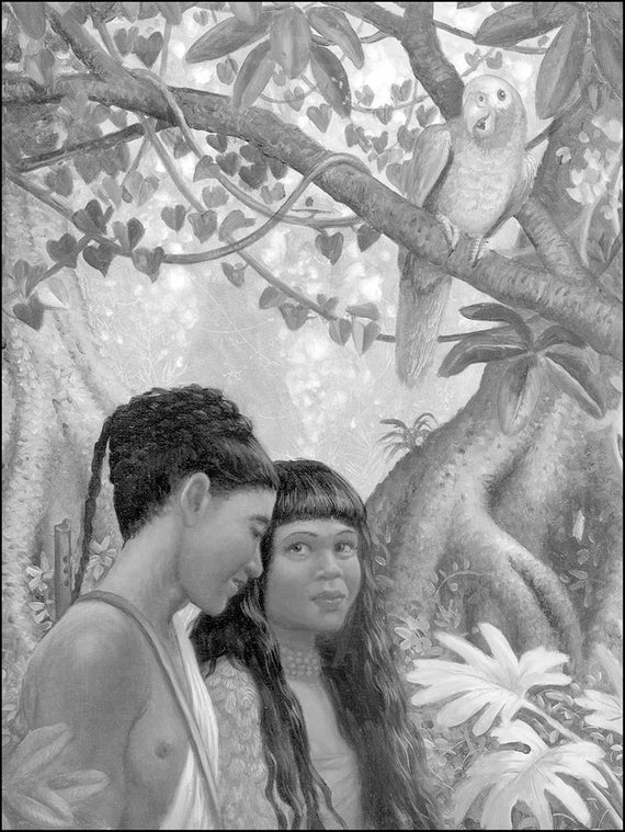 MULTICULTURAL PRINCESSES Grayscale Coloring PDF Set of Four Images