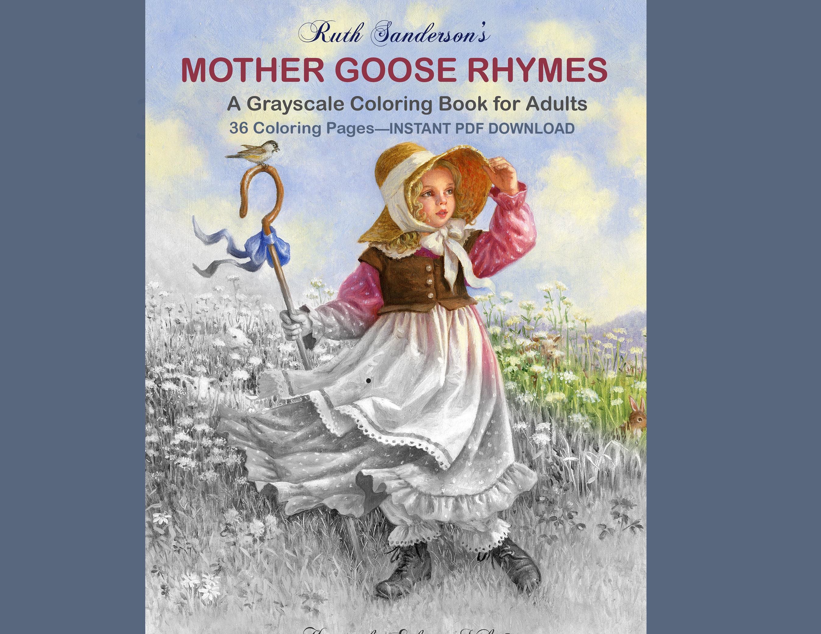 Mother Goose Coloring Pages - Il Fullxfull.2882443217 8ixb
