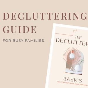 Guía de organización del hogar para familias ocupadas (PDF imprimible)