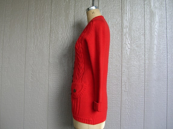 Vintage 70s COZY CABIN CHIC Knit Cardigan and Pan… - image 8