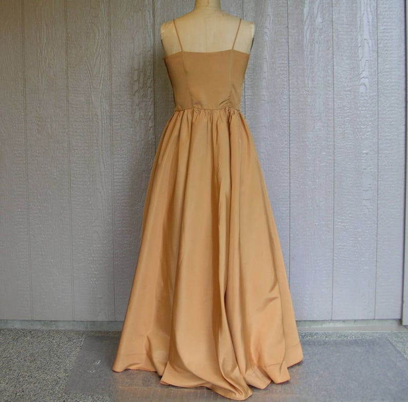 Vintage 50s GLAMOUR GIRL GOLD Evening Dress and Jacket