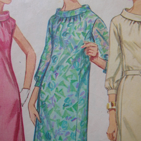 1960s Simplicity 7099 UNUSED Vintage Sewing Pattern Misses' PRINCESS LINE Dress Size 14 Bust 34