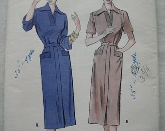 Fabulous Vintage 50s SLIM-TAILORED DRESS Pattern