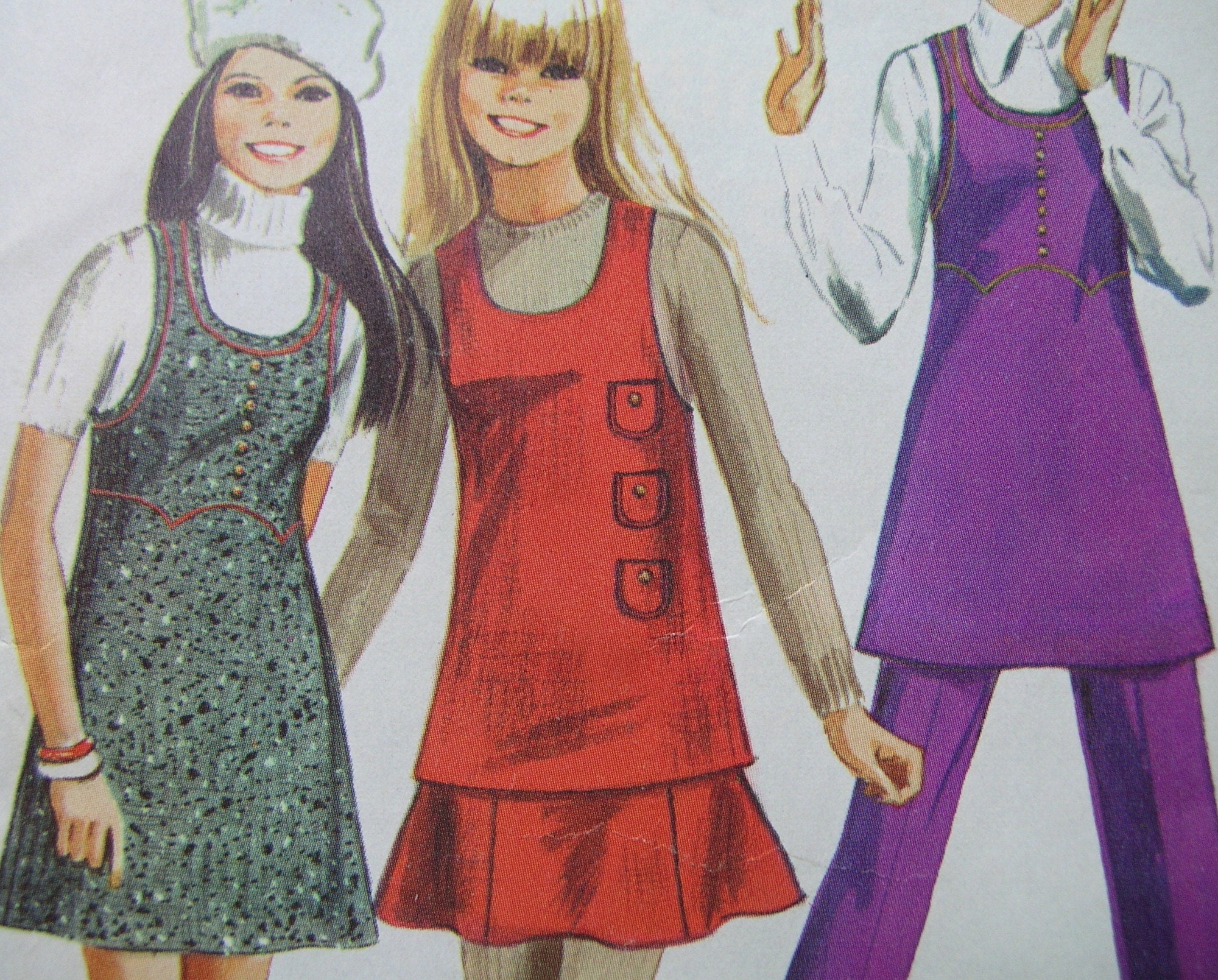 【IFYOUWANT】pattern LASVEGAS MTM 1970s Simplicity 8933 FACTORY FOLDED Vintage Sewing Pattern
