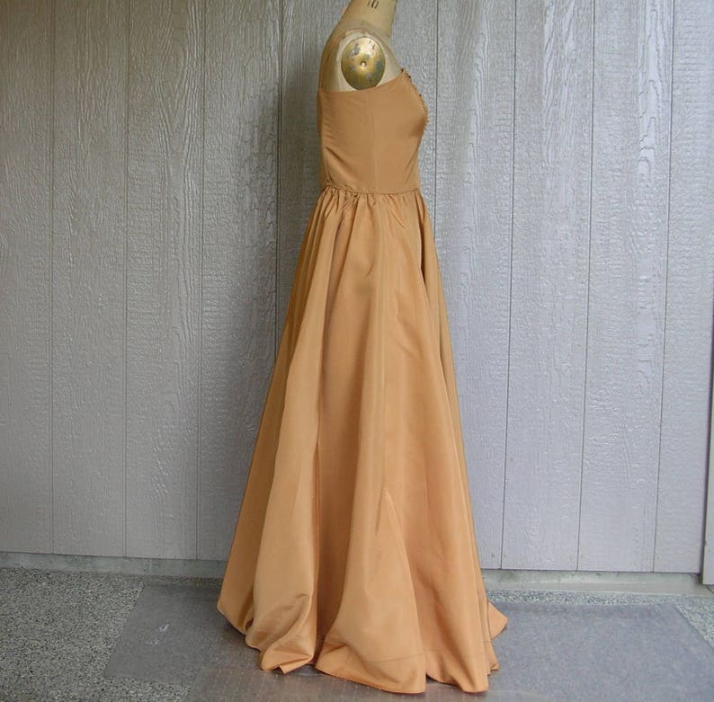 Vintage 50s GLAMOUR GIRL GOLD Evening Dress and Jacket