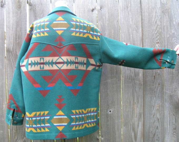 Vintage 60's SOUTHWEST SPIRIT Pendleton Navajo Blanket Jacket - Etsy