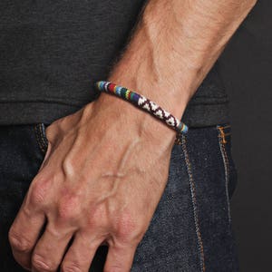 Gifts for guys Mens Jewelry Man Bracelet. Cord bracelet for men. Adjustable bracelet. Surfer cali style layering bracelet Present for Men image 1