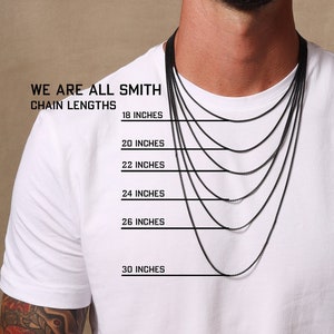 Men&#39;s Necklace Chains - 2mm Black venetian round box chain black coated 316L Stainless steel chains - Gifts for Men - For him, for brother