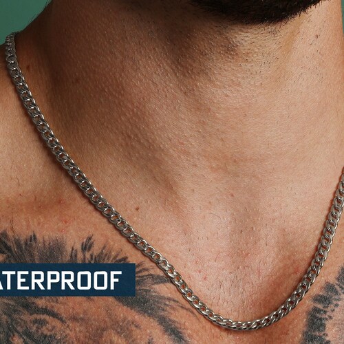 Waterproof Necklace 5mm Stainless Steel 