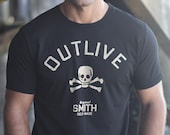 Mannen kleding - zwart t-shirt voor mannen - heren T-shirt - zwarte tee - herenmode - We zijn alle Smith - Tshirt voor mannen gemaakt in de VS