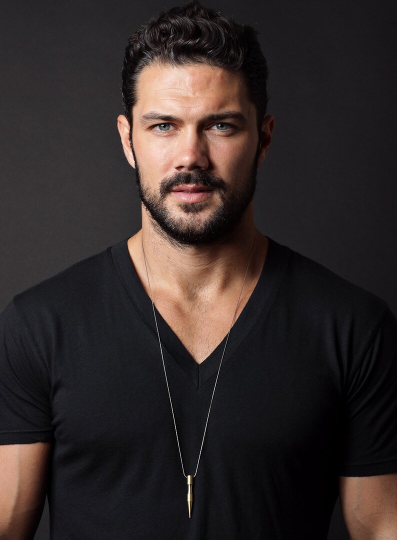 Spike Pendant Necklace for Men Mens Jewelry Matte Steel Etsy