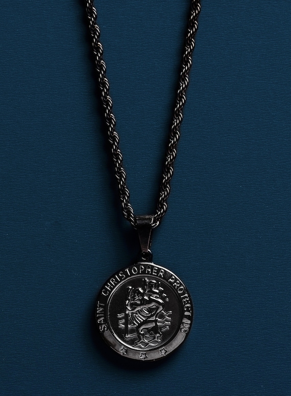 Waterproof Men's St. Christopher necklace — WE ARE ALL SMITH