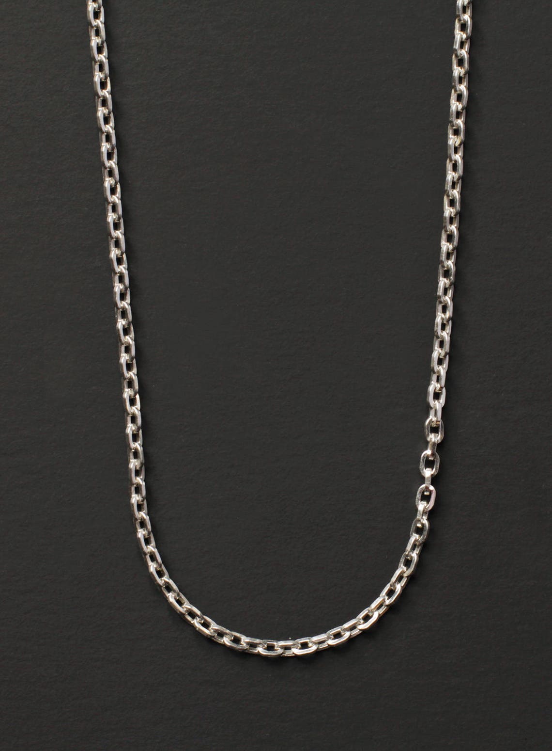 Sterling Silver Chain Necklace for Men .925 Sterling Silver Etsy