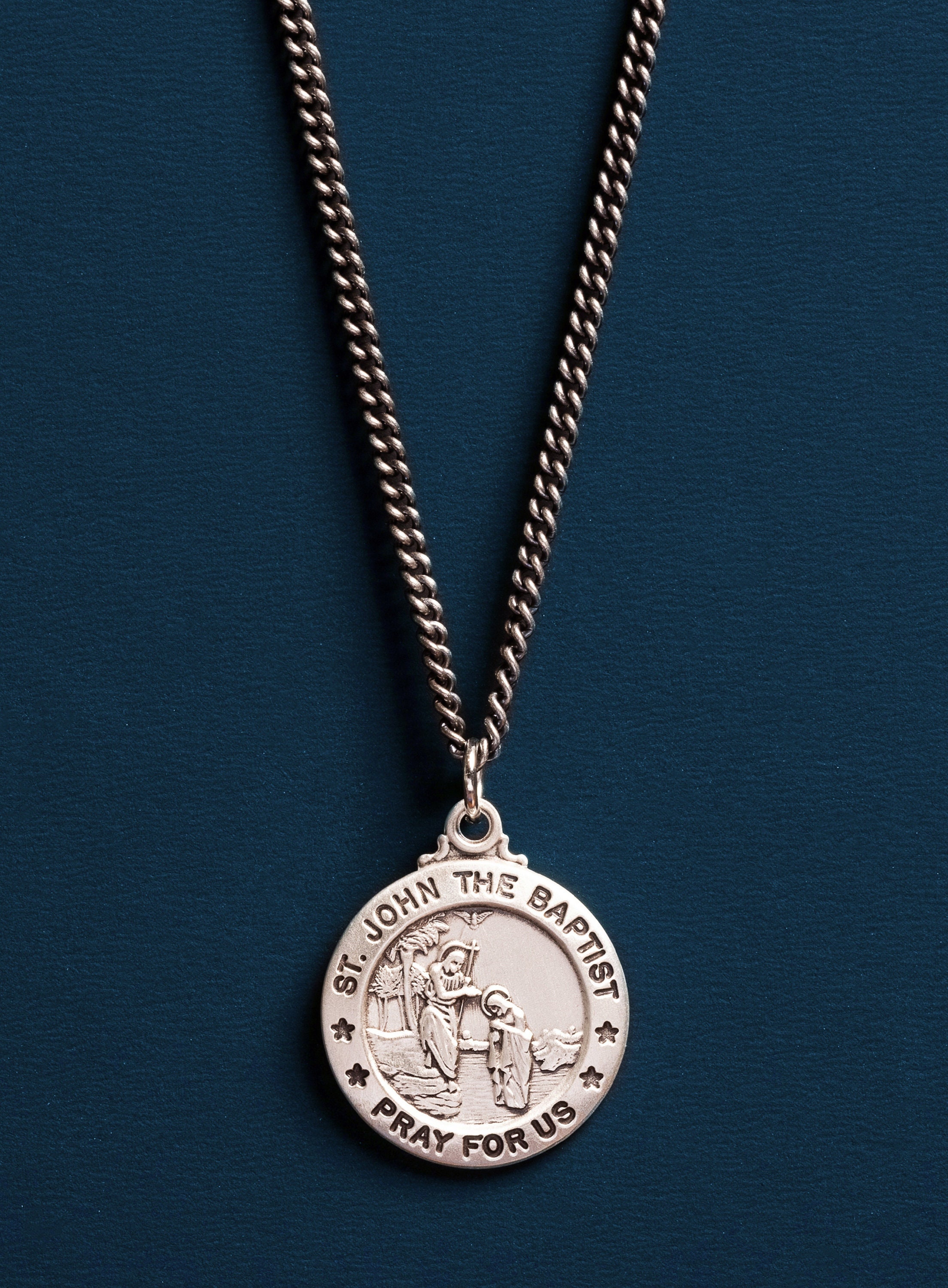 st.john triple -strand medallions logo chain VINTAGE ST. JOHN rhinestone medallions, statement necklace  main image 3