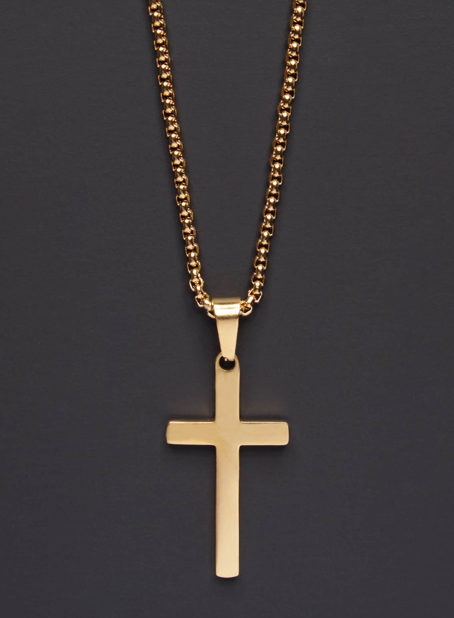 Cross Necklace for Men Men's Gold Cross Necklace Men's Jewelry — free download