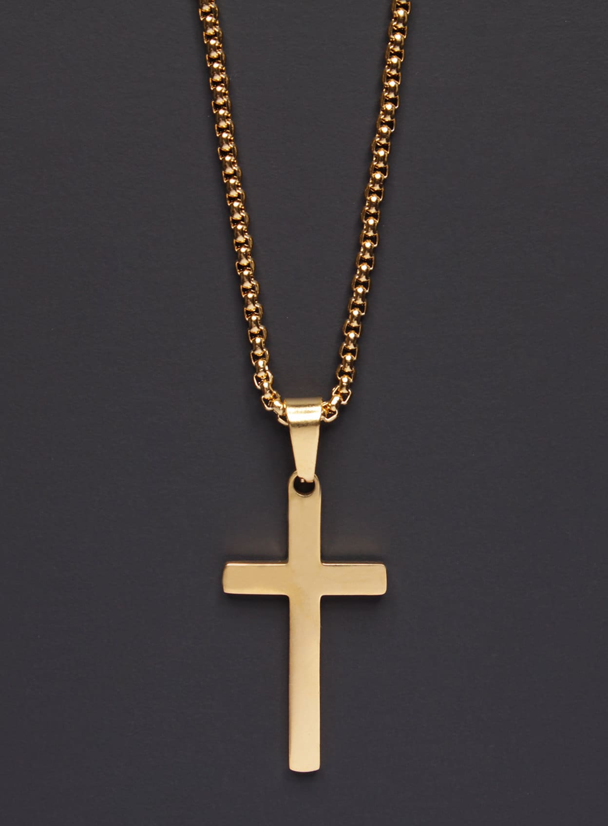 Cross Necklace for Men Men's Gold Cross 