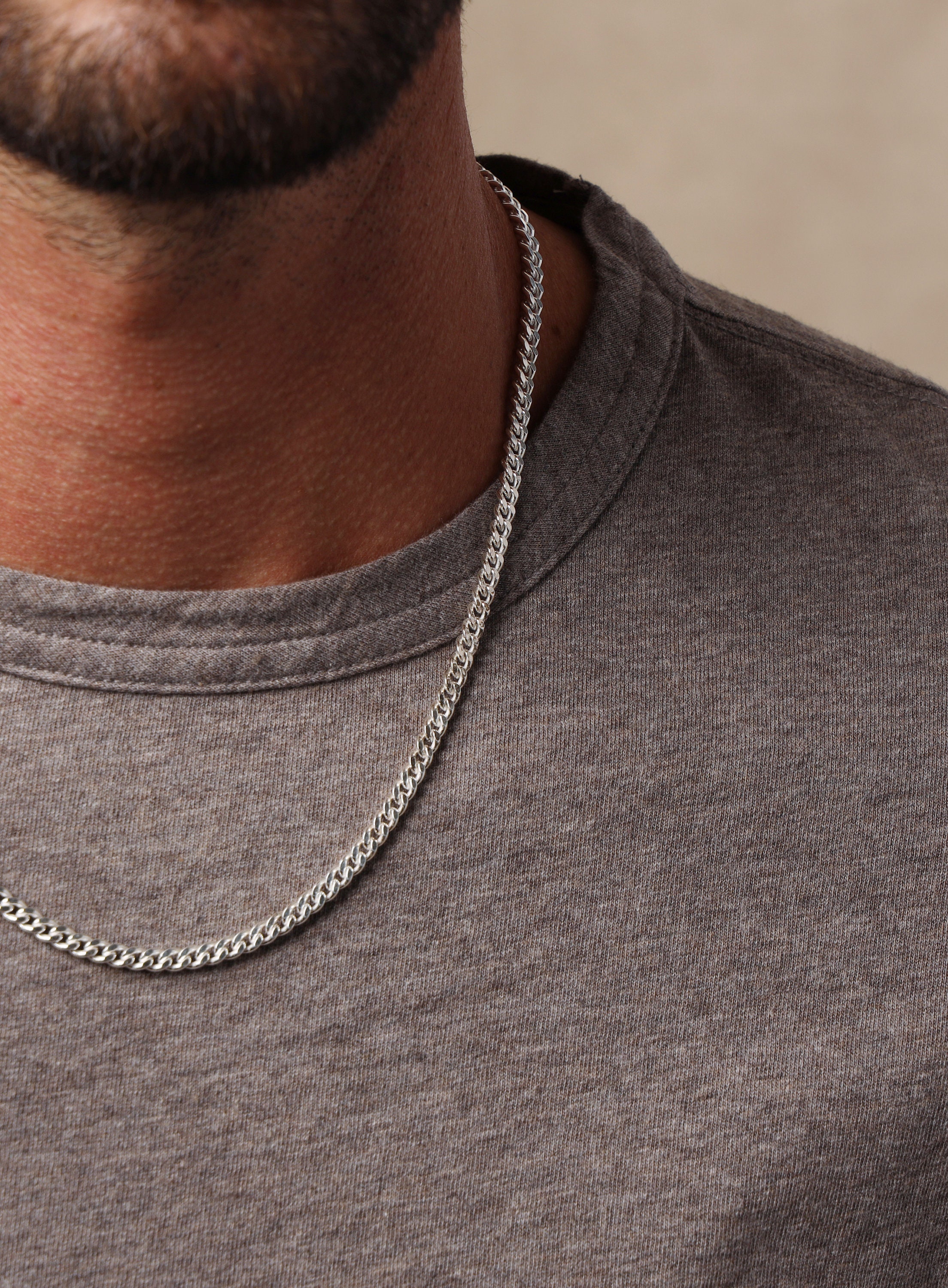 925 Sterling Silver Cuban Chain Necklace for Men — WE ARE ALL SMITH