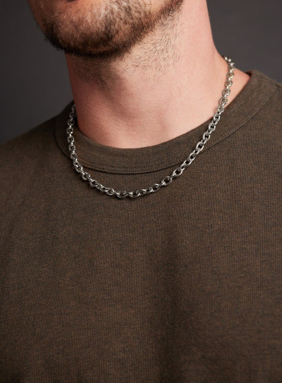 Waterproof and Sweat-proof Men's Necklace Chain - Chunky and Thick