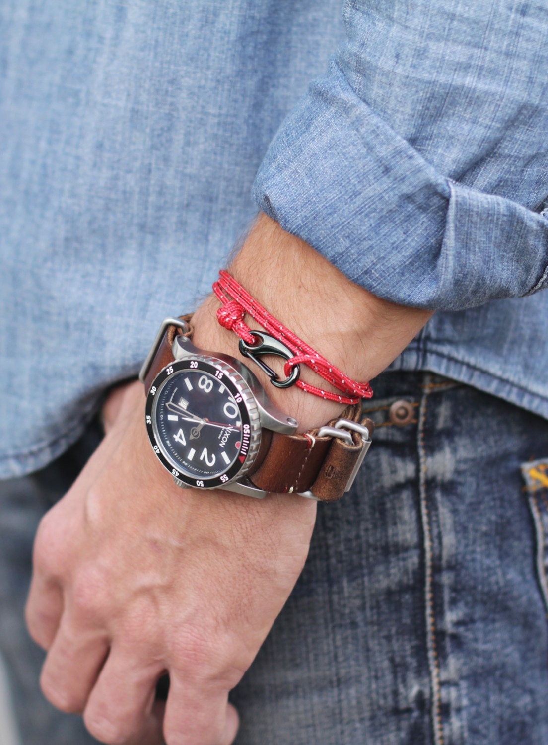 Men's Bracelet Men's Jewelry Rope Bracelet Wrap Etsy