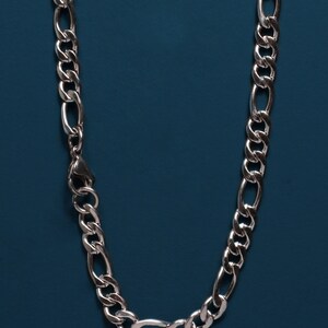 Gold and Silver Figaro Link Chain Stainless Steel Bracelet - Classic