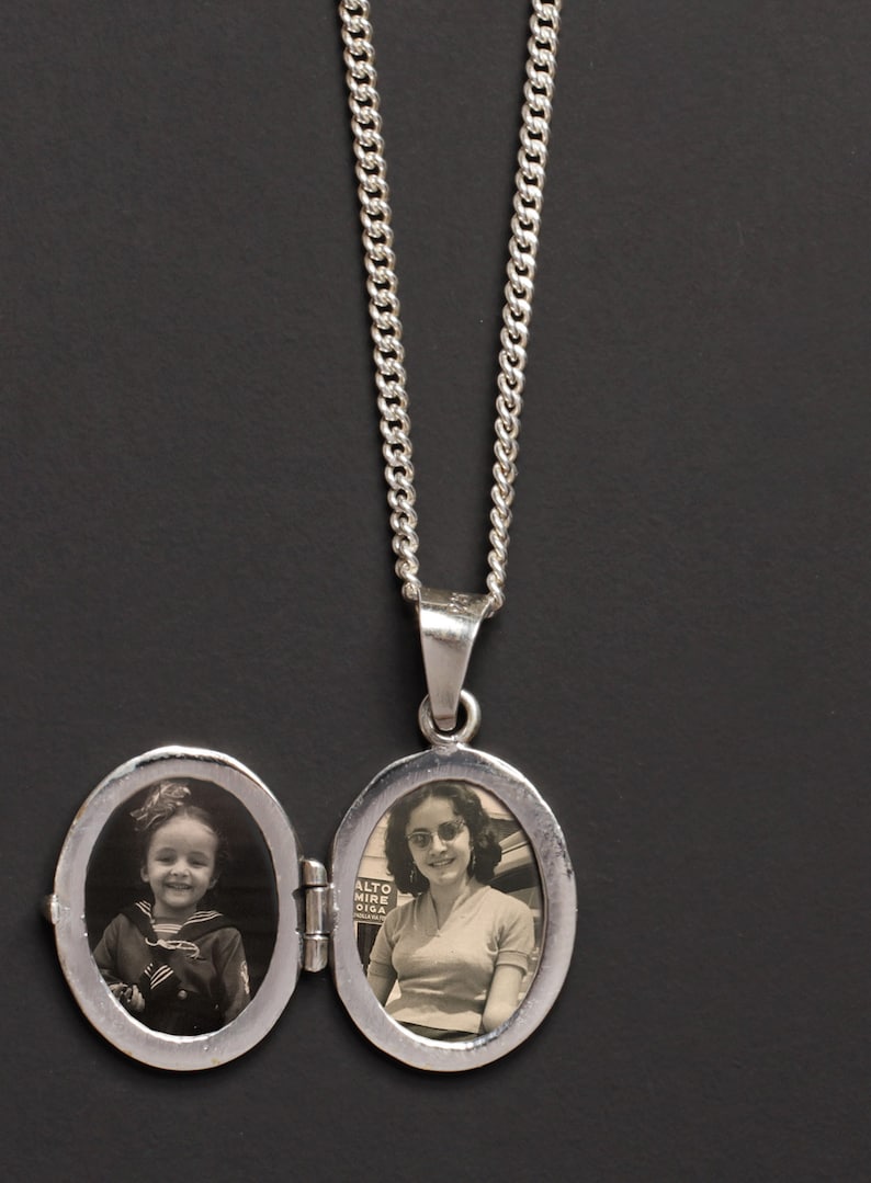 Men's Necklace / Locket for Men / Sterling Silver Chain / - Etsy